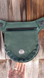 Forest green Hip Bag, Travel Belt