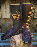 Tree & Butterfly Boots 7 button